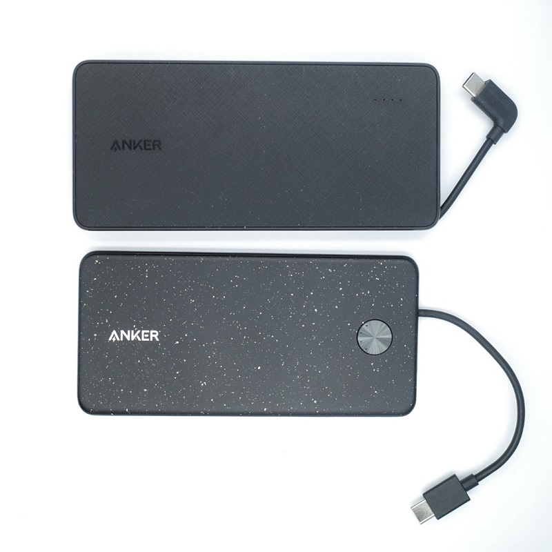 Anker PowerCore III Slim 5000 with Built-in USB-C CableとPowerCore+ 10000 with built-in USB-C Cable