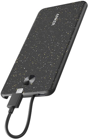 Anker PowerCore III Slim 5000 with Built-in Lightning Cable