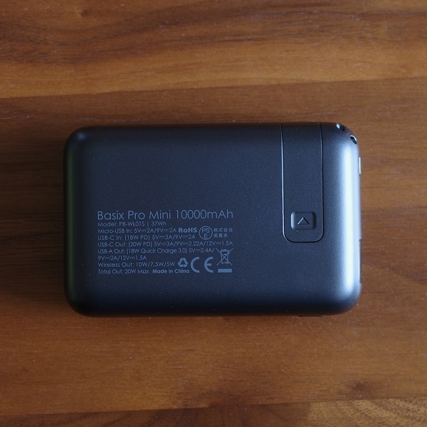AUKEY Basix Pro Mini(PB-WL01S)裏面