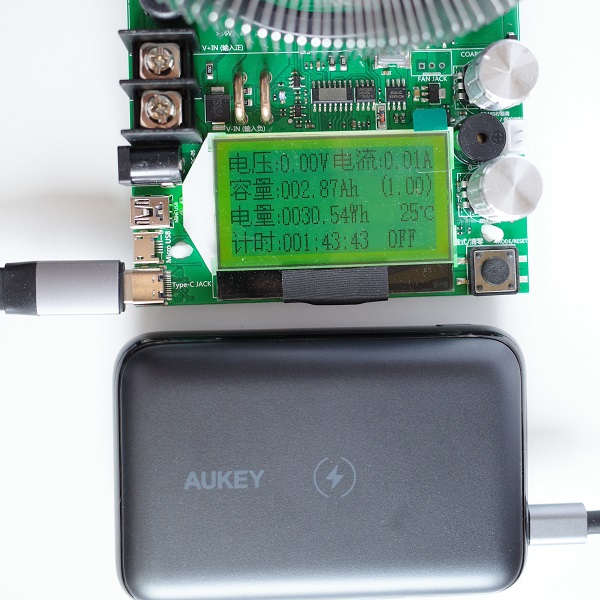 AUKEY Basix Pro Mini（PB-WL01S）放電容量