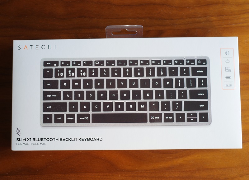 Satechi スリム X1 Bluetooth バックライトキーボードのパッケージ