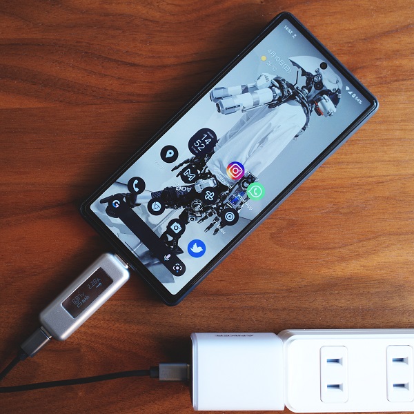 Pixel 6をAnker 521 Charger (Nano Pro)で充電