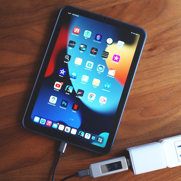 iPad mini（第6世代）をAnker 521 Charger (Nano Pro)で充電