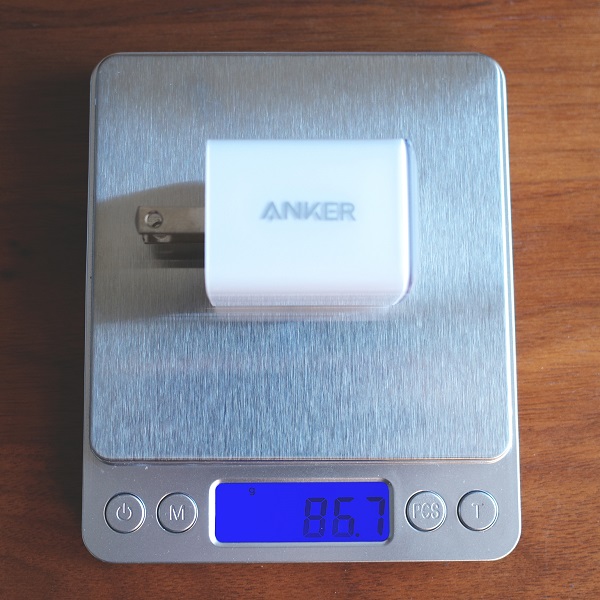 Anker 521 Charger (Nano Pro)の重さ