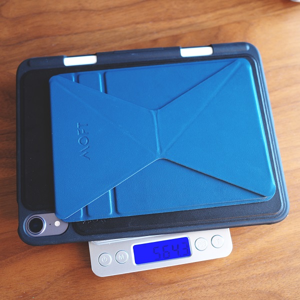 MOFT iPad mini 6 Snapケース＆スタンドの重さ