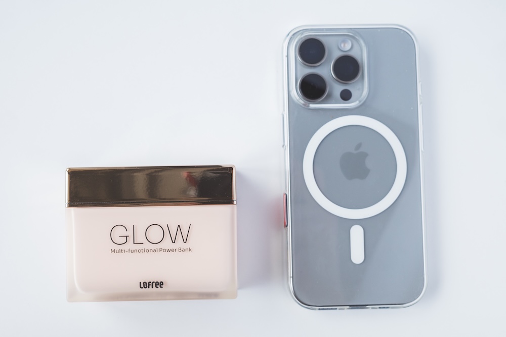 Lofree Glow Power Bankの大きさ