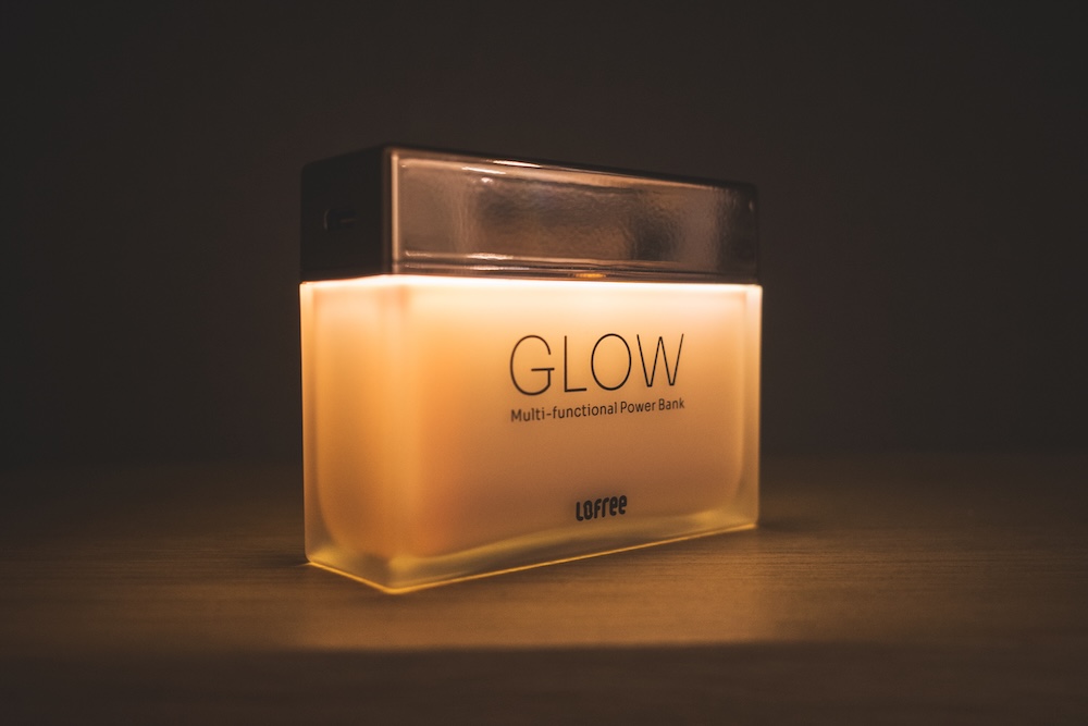 Lofree Glow Power Bank LEDライトエフェクト