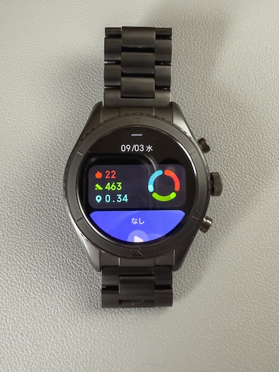 FOSMET R1上にスワイプ
