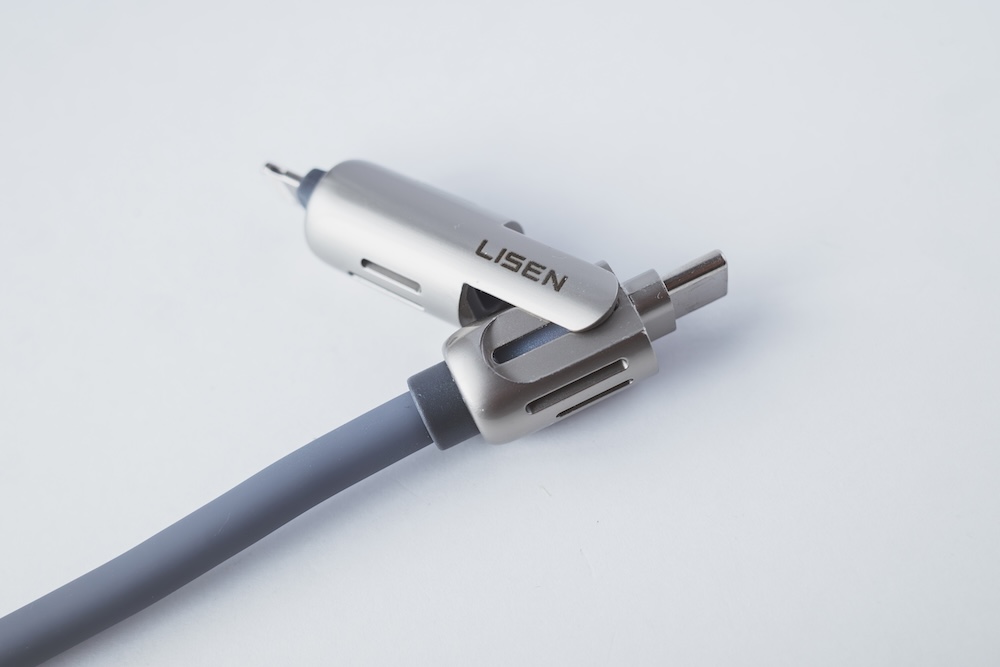 LISEN L110 240W 4-in-1 急速充電ケーブル Lightningコネクタオープン