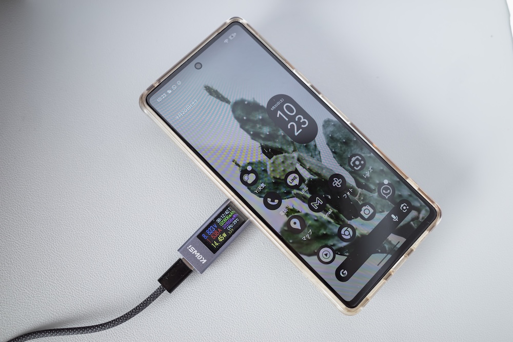 LISEN Magsafe充電器 2E562でGoogle Pixel 7を充電