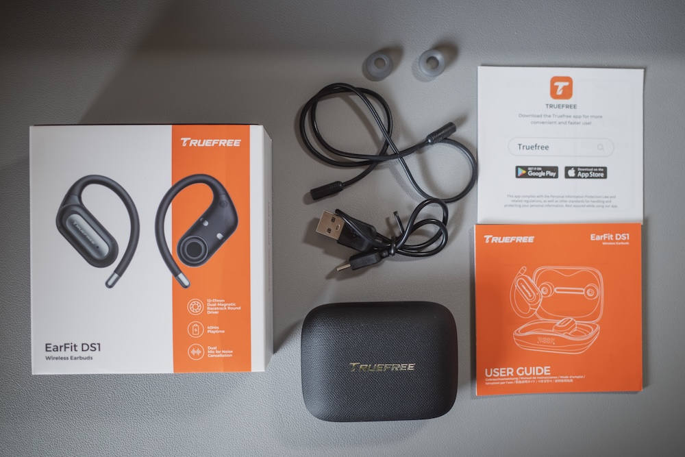 TRUEFREE EarFit DS1の同梱品