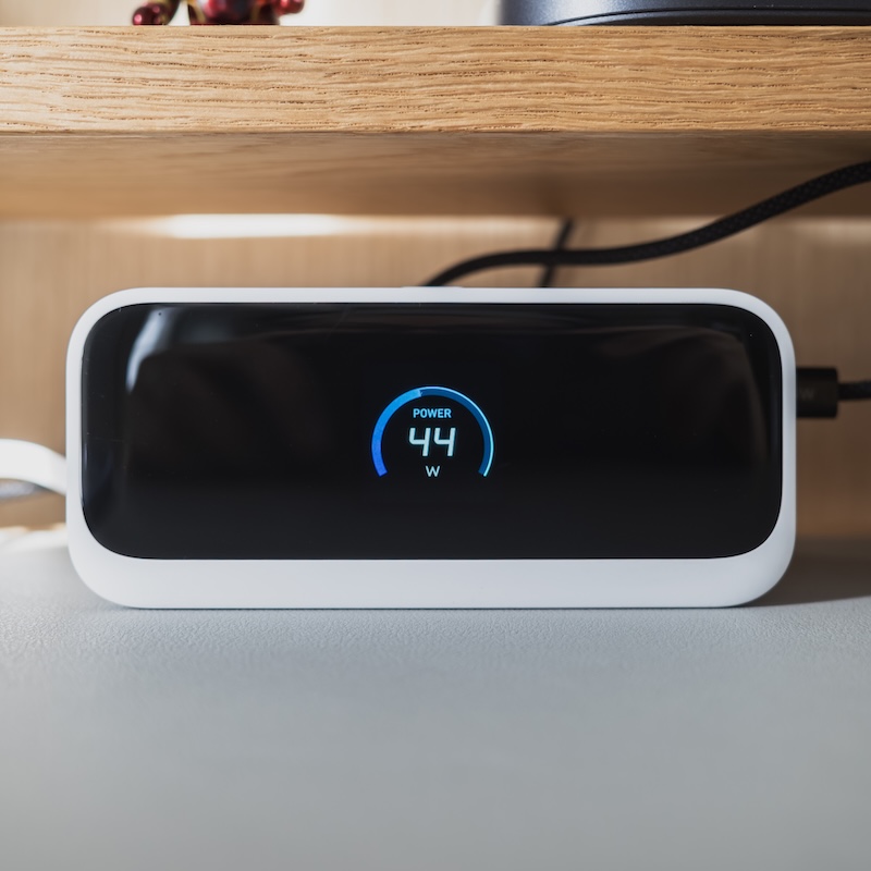 Anker Nano Charging Station (7-in-1, 100W, 巻取り式 USB-Cケーブル)ディスプレイ合計出力