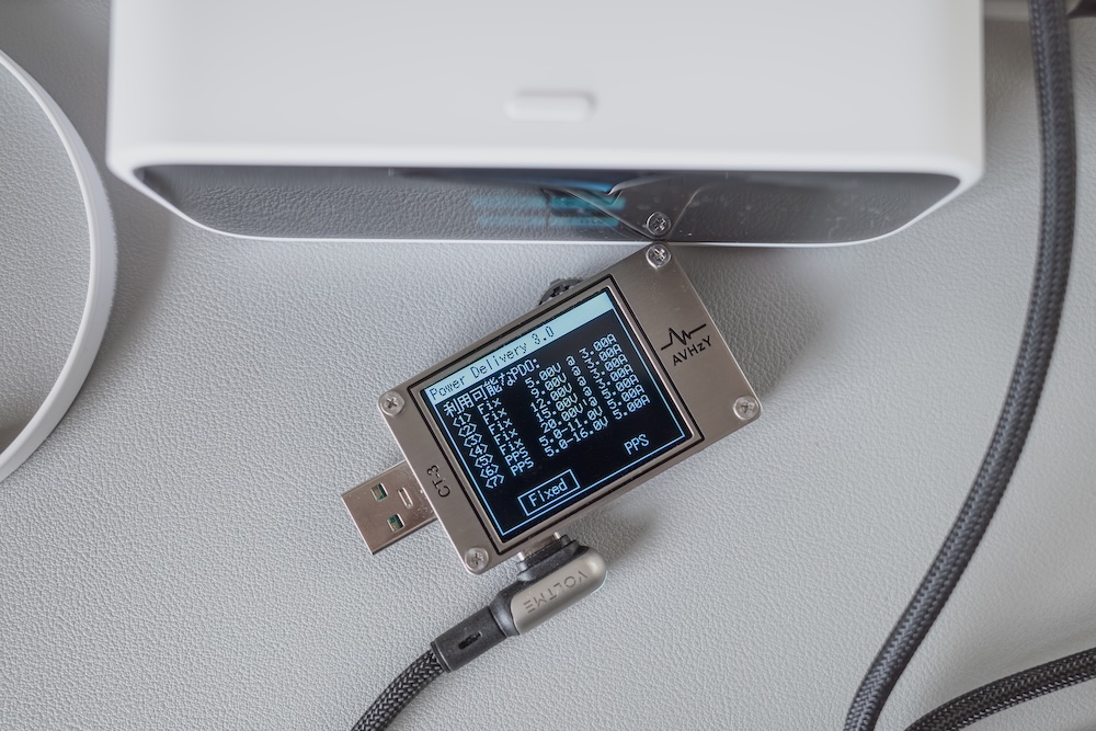 Anker Nano Charging Station (7-in-1, 100W, 巻取り式 USB-Cケーブル)USB-C2単ポートのPDO