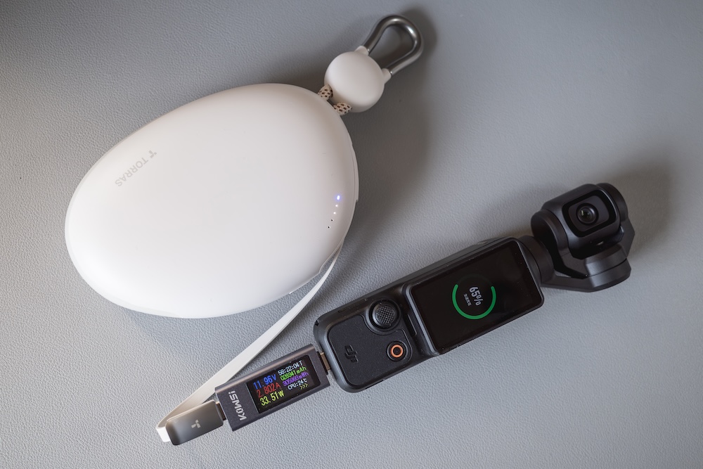 TORRAS FlexLine PebbleでOsmo Pocket 3を充電