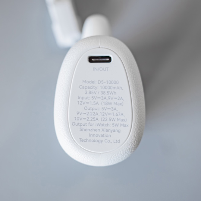 RORRY D5-10000側面のUSB-Cポート・スペック