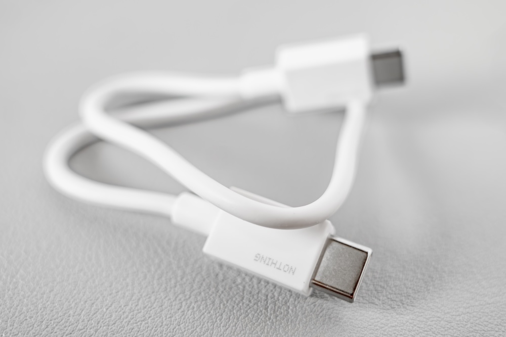 Nothing Ear (a)付属のUSB-Cケーブル