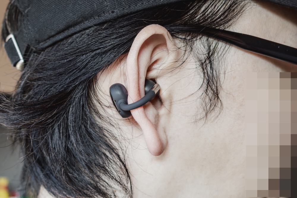 SOUNDPEATS Clip1装着イメージ