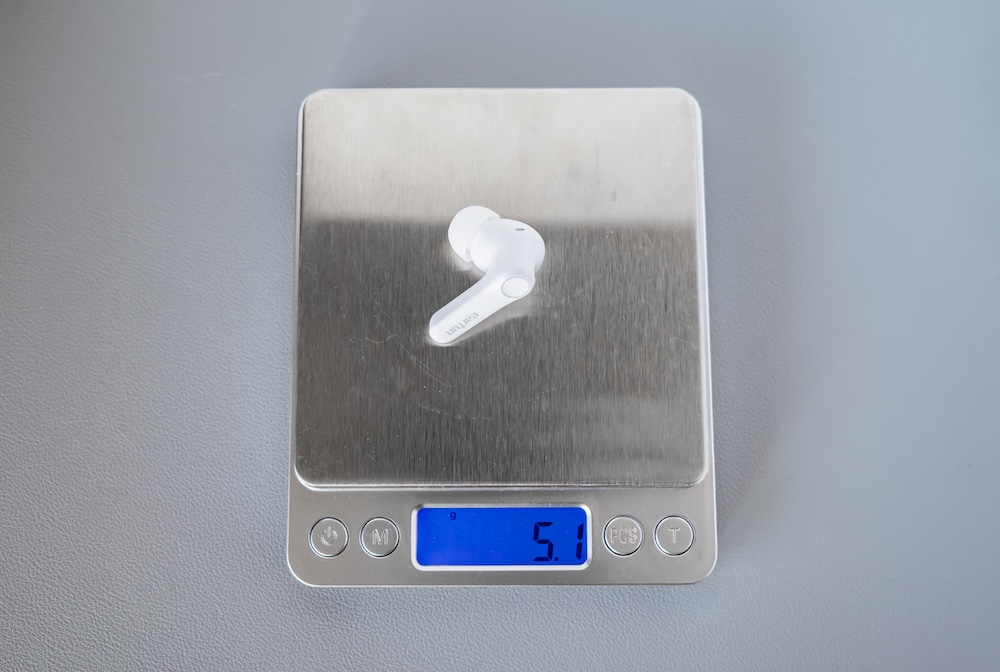 EarFun Air Pro 4+イヤホン単体の重さ