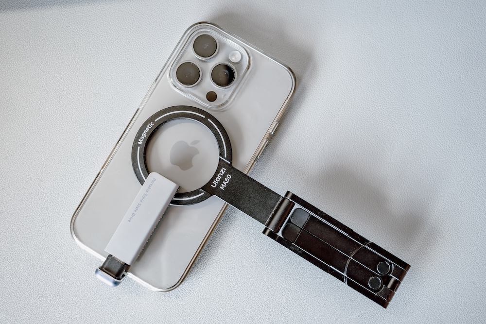 iPhone16 Pro+Ulanzi MA60+ロジテックミニSSDのミニマル撮影環境