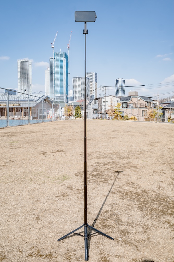 Ulanzi SK-21 最大長でのスタンド使用（屋外）