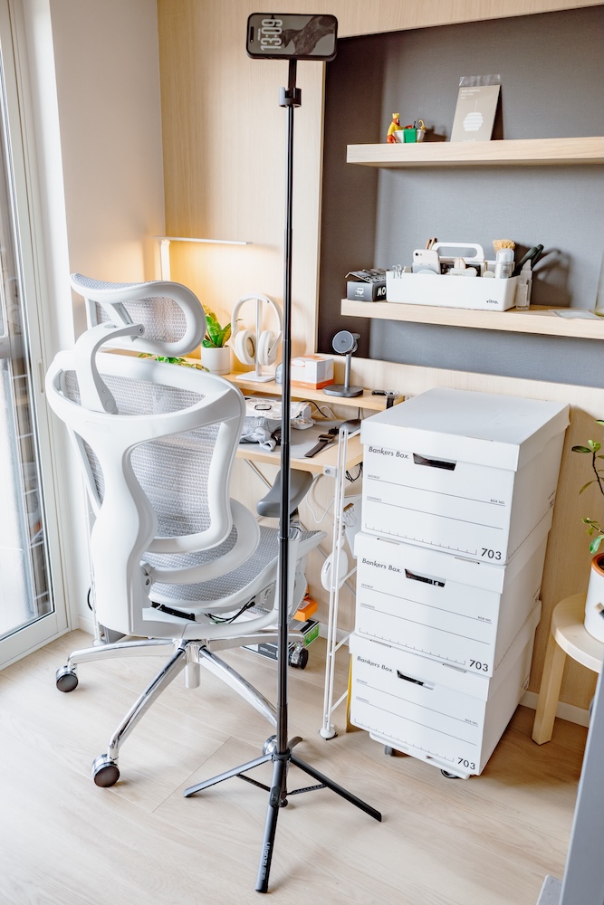 Ulanzi SK-21 最大長でのスタンド使用（屋内）