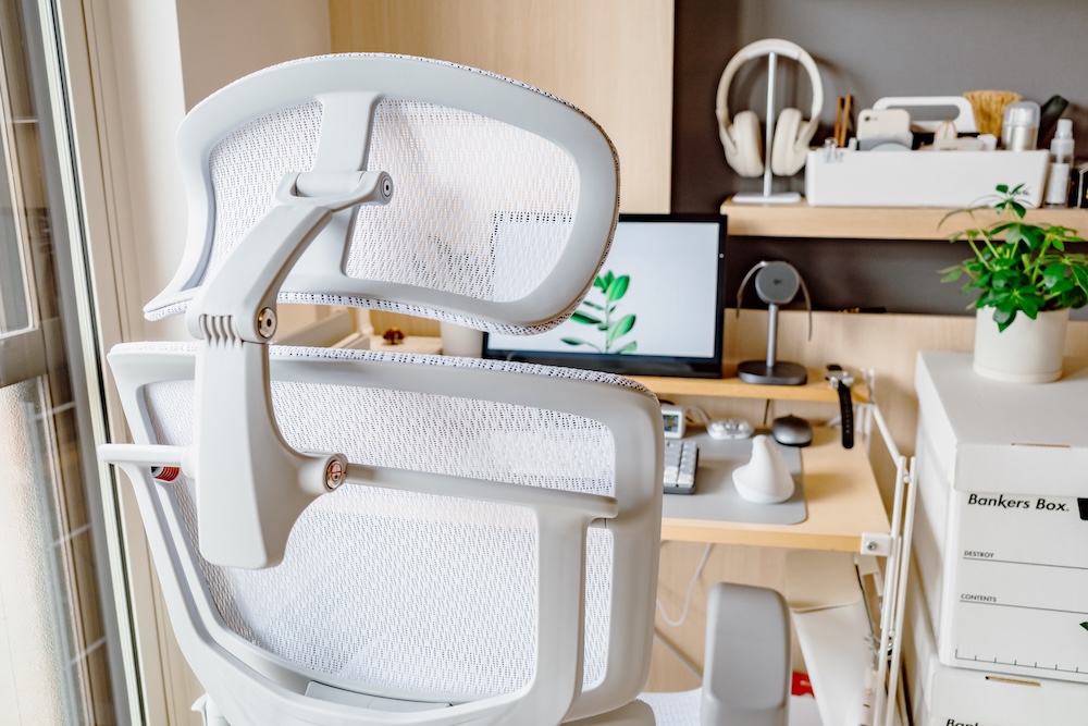 FlexiSpot C7 Pro2ヘッドレスト背面