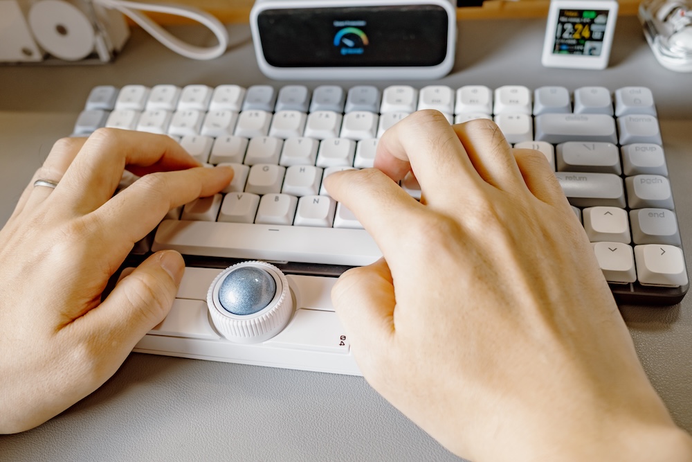 Keychron Nape Proを使っているところ