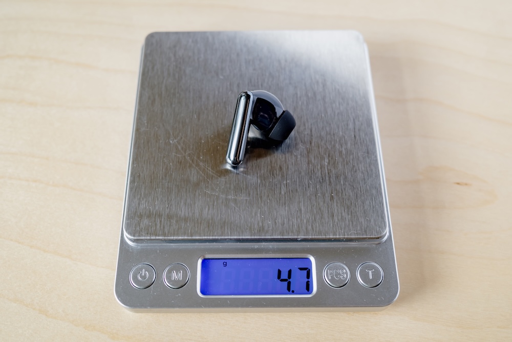 HAYLOU Flowbuds N55イヤホン本体の重さ