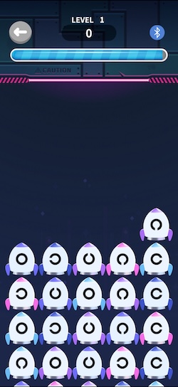 Otus Gameアプリ ロケットゲーム画面