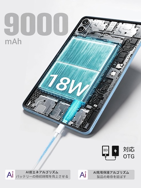 Blackview MEGA 2 WIFIのバッテリー