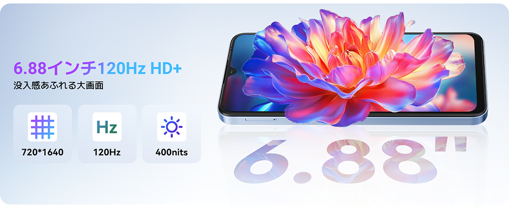 Blackview Wave 10のディスプレイ