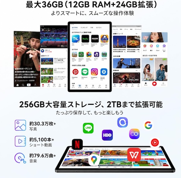 Blackview MEGA 8のストレージ