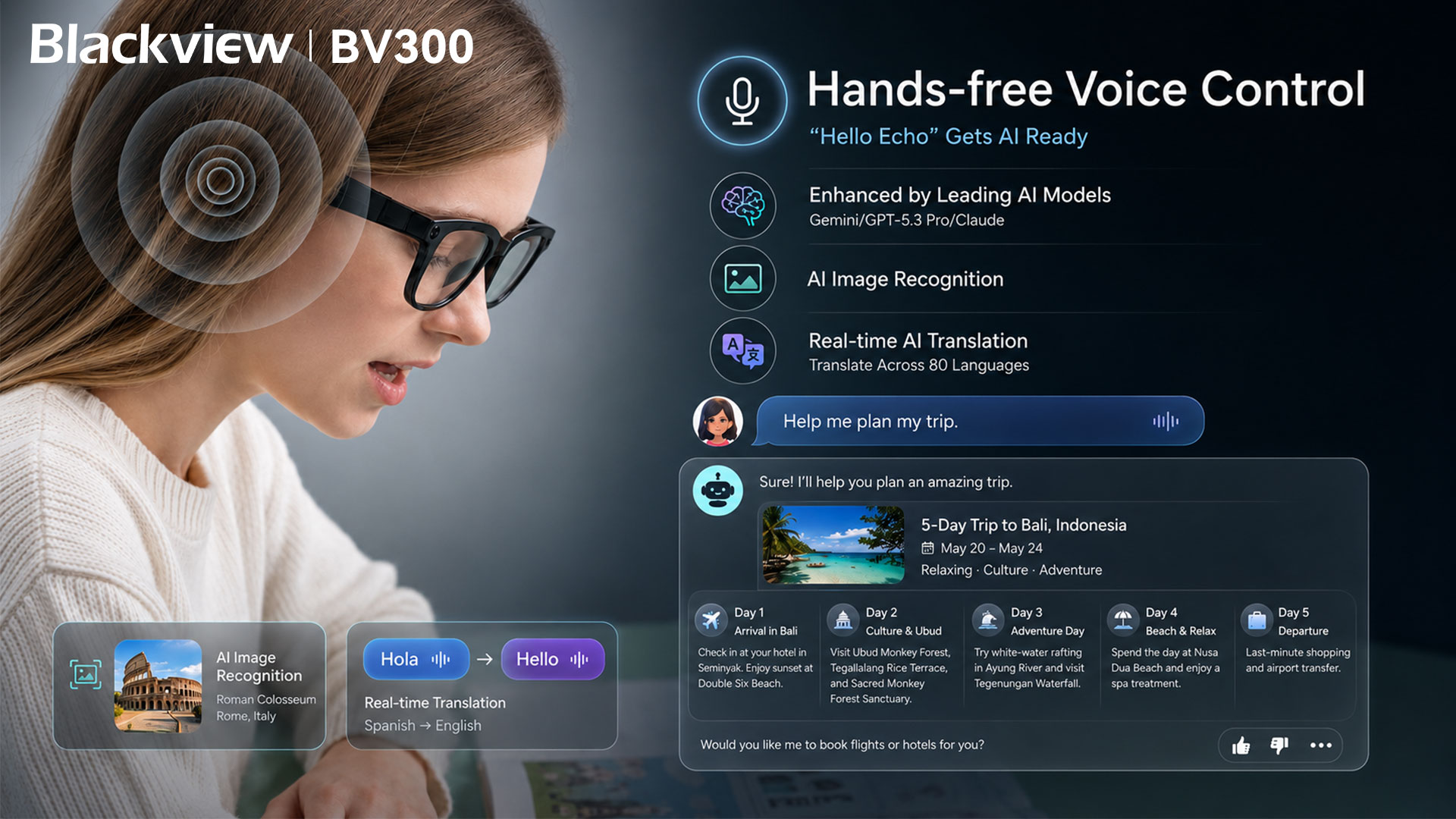 Blackview BV300ハンズフリーボイスコントロール