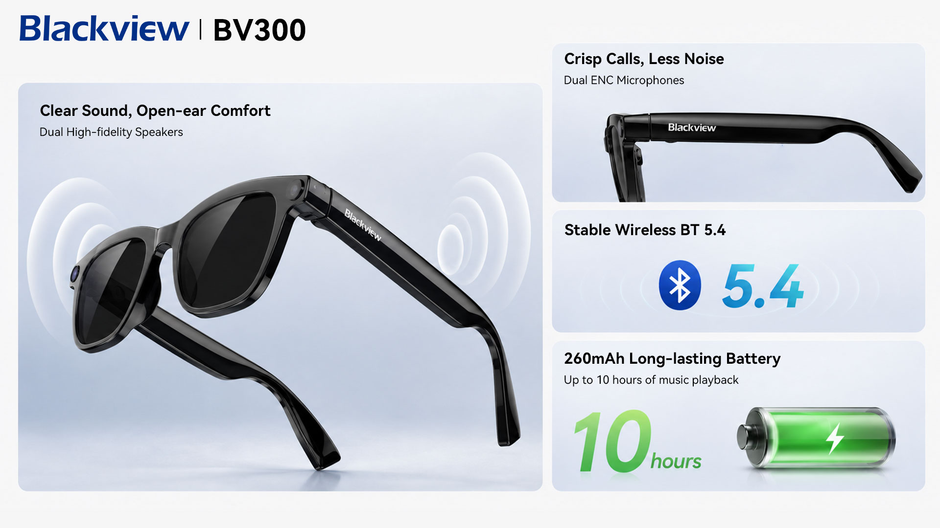 Blackview BV300のスピーカー、マイク、Bluetooth、バッテリー