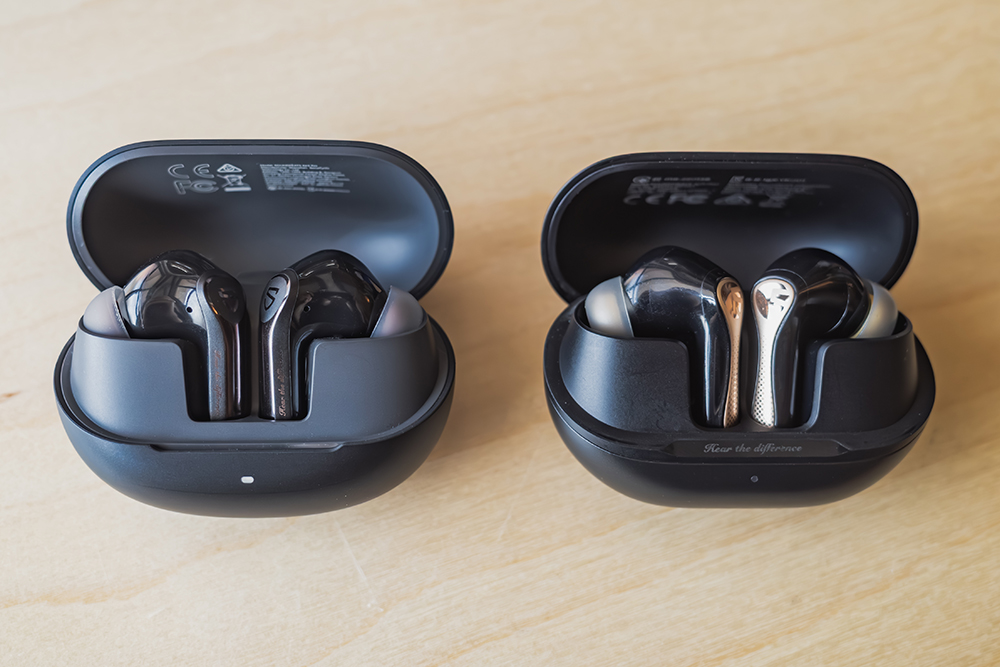 SOUNDPEATS Air6 ProとSOUNDPEATS Air5 Pro+のケース比較