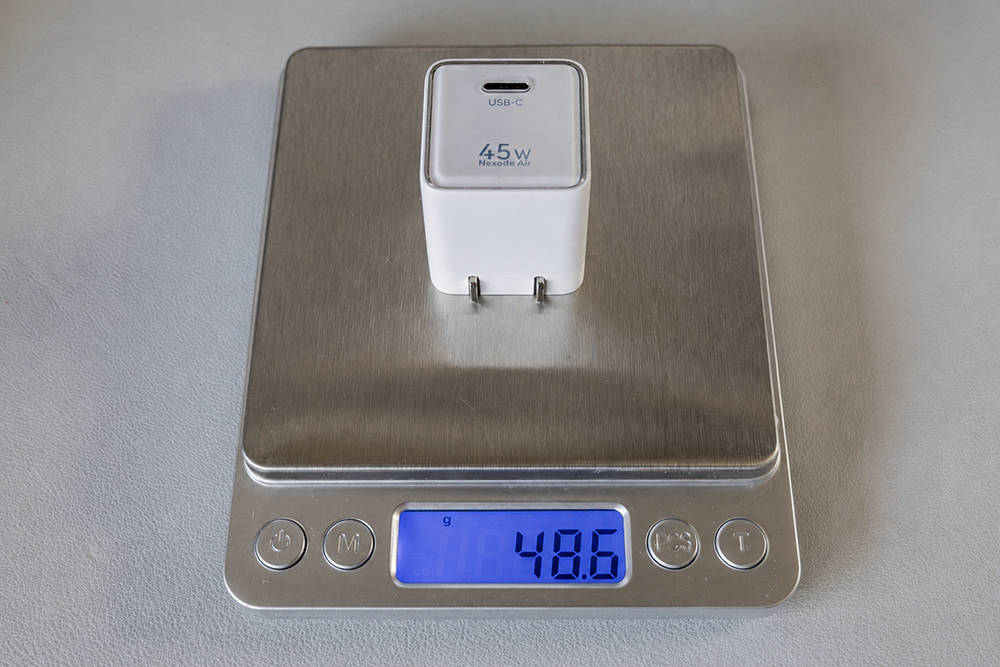 UGREEN Nexode Air 45Wの重さ