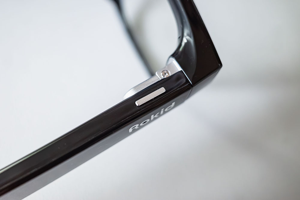 Rokid Ai Glasses Styleテンプルのボタン