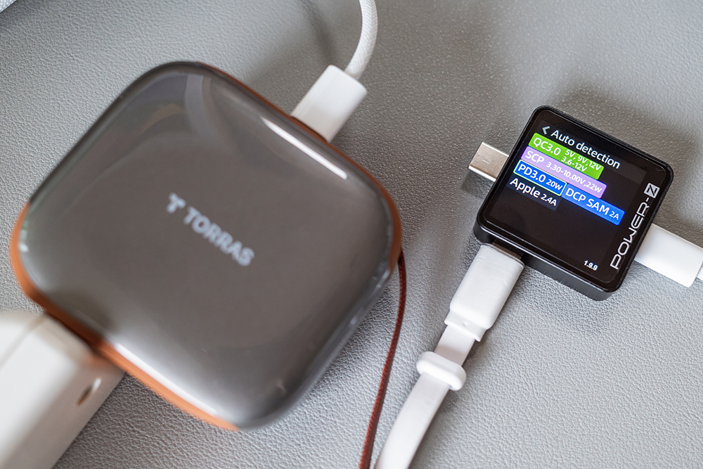 TORRAS FlexLine Pro 60W 2台同時充電時のUSB-Cポートの急速充電のリスト