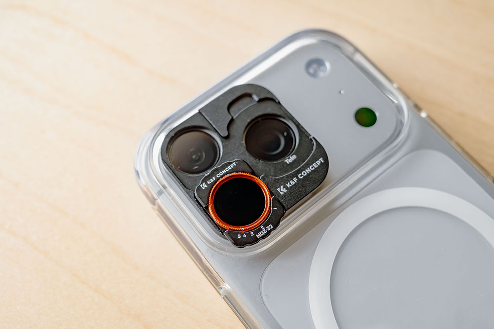 K&F CONCEPT iPhone Pro専用 フィルターマウントベースと可変NDフィルター