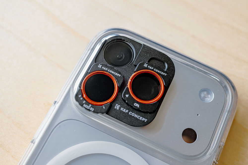 K&F CONCEPT iPhone Pro専用 フィルターマウントベース+可変NDフィルター+CPLフィルター